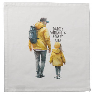Father and Daughter Bond (3) Cloth Napkin