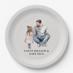 Father and Daughter Bond (4) Paper Plates