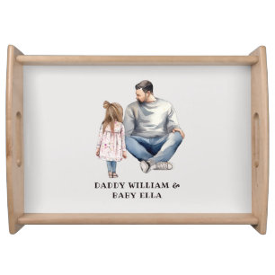 Father and Daughter Bond (4) Serving Tray