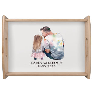 Father and Daughter Bond (5) Serving Tray