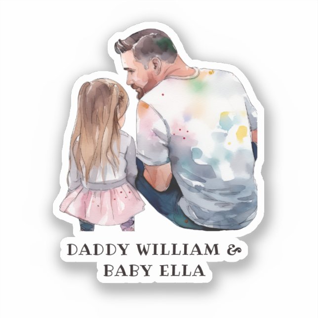 Father and Daughter Bond (5) Sticker (Front)