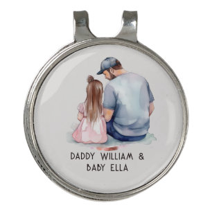Father and Daughter Bond (7) Golf Hat Clip