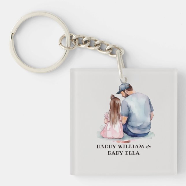Father and Daughter Bond (7) Keychain (Front)