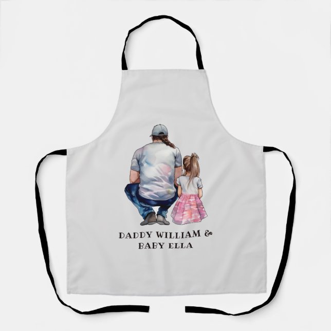 Father and Daughter Bond (8) Apron (Front)