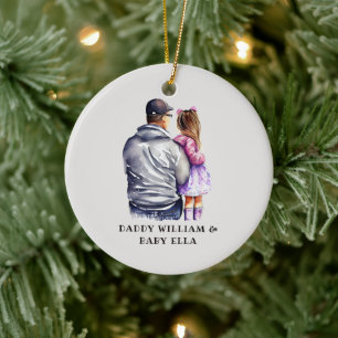 Father and Daughter Bond (9) Ceramic Ornament