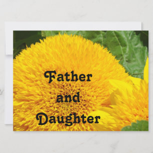 Father and Daughter Dance Invitations Cards Flower