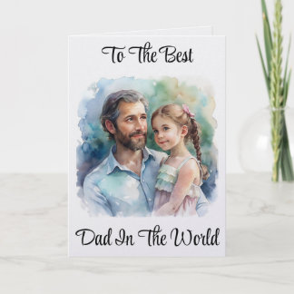 Father And Daughter Greeting Card