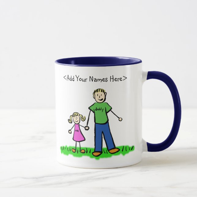 Father and Daughter Mug (Customize Names) (Right)
