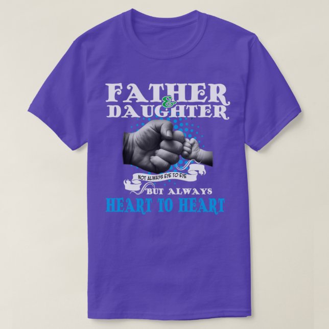 Father And Daughter Not Always Eye To Eye T-Shirt (Design Front)