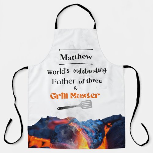 Father and Grill Master All_Over Print Apron