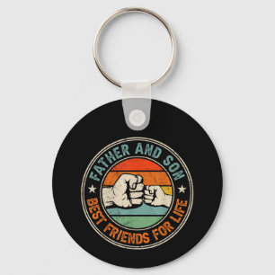 Father And Son Best Friends For Life  Keychain
