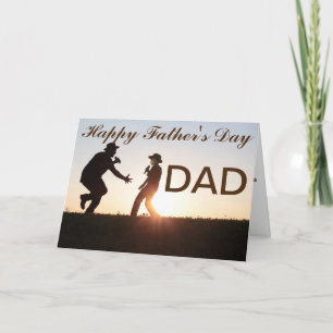 FATHER AND SON CUSTOM FATHER'S DAY CARD
