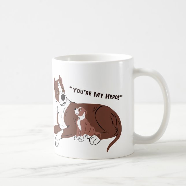 Father and Son Dogs Coffee Mug (Right)