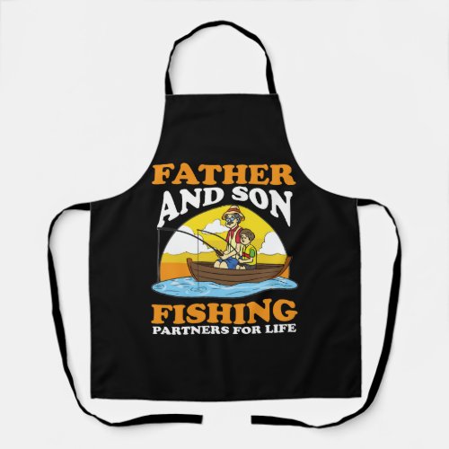 Father And Son Fishing Apron