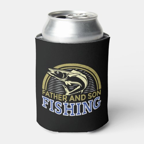 Father and son fishing fathers day for lake sea can cooler