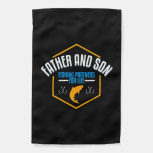 Father and Son fishing Garden Flag