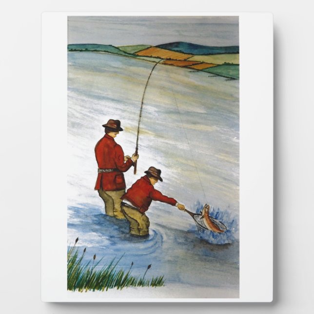 Father and son fishing trip plaque (Front)