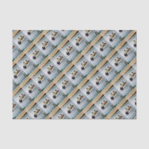 Father and son fishing trip tissue paper