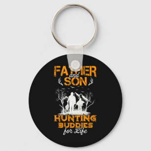 Father And Son Hunting Buddies For Life Gift For D Keychain