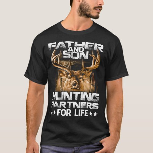 Father and Son Hunting Partners For Life T_Shirt