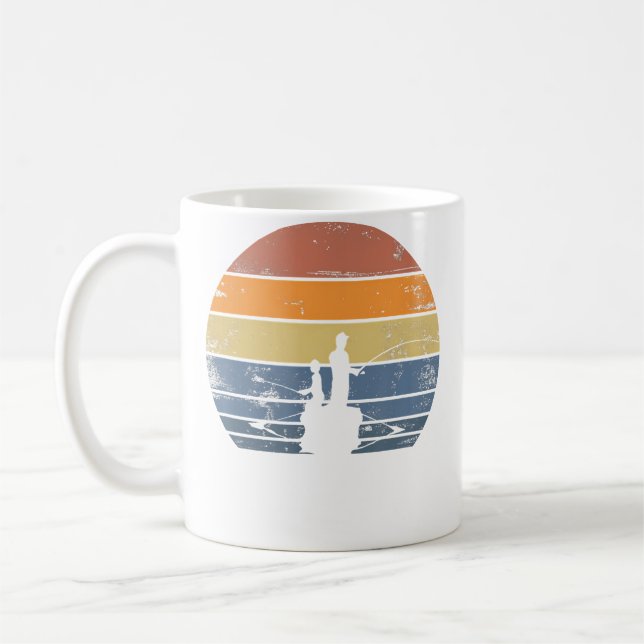 Father And Son Matching Fishing Partners Coffee Mug (Left)