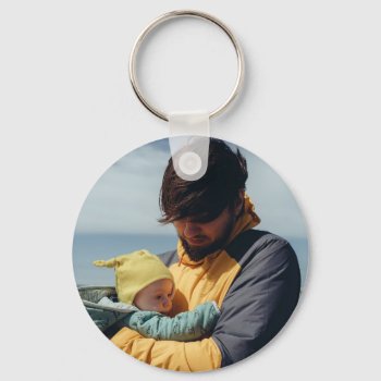 Father And Son Photo  Keychain by Everything_Grandma at Zazzle