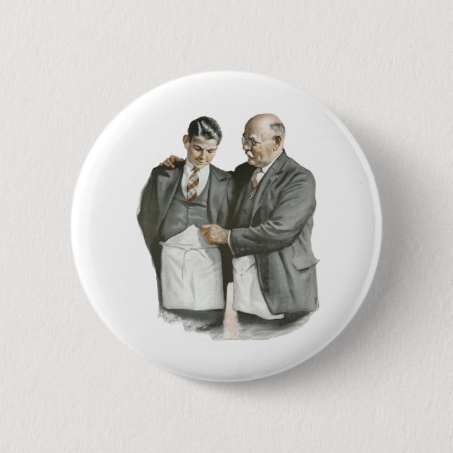 Father and Son Pinback Button (Front)