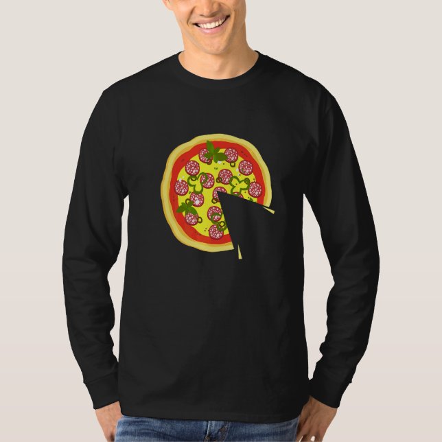 Father And Son Pizza And Pizza Slice Matching Appa T-Shirt (Front)