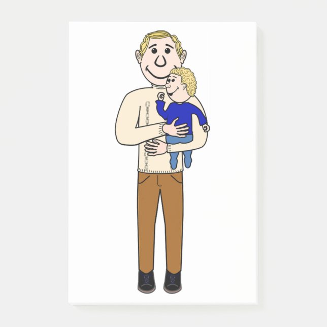 FATHER AND SON POST-IT NOTES (Front)