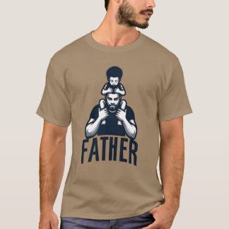 Father and Son Strong Bond Father Design T-Shirt