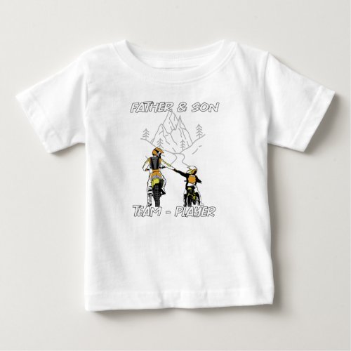 father and son team player  baby T_Shirt