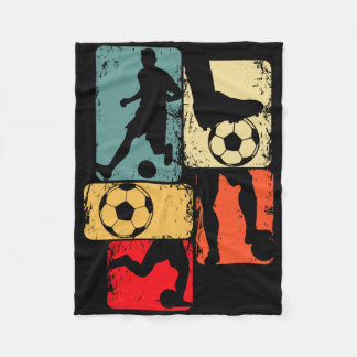 Father And Son Teammates For Life - Funny Soccer Q Fleece Blanket