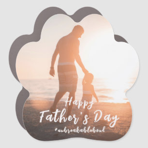 Father And Son Unbreakable Bond Father's Day Gifts Car Magnet