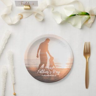 Father And Son Unbreakable Bond Father's Day Gifts Paper Plates