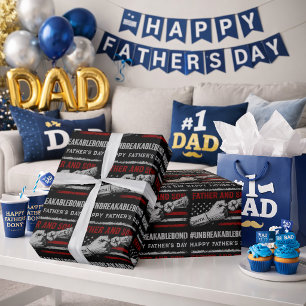 Father And Son Unbreakable Bond Father's Day Gifts Wrapping Paper
