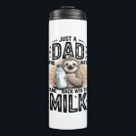 father and son with milk  sloth graphic design-01 thermal tumbler<br><div class="desc">father and son with milk  sloth graphic design-01</div>