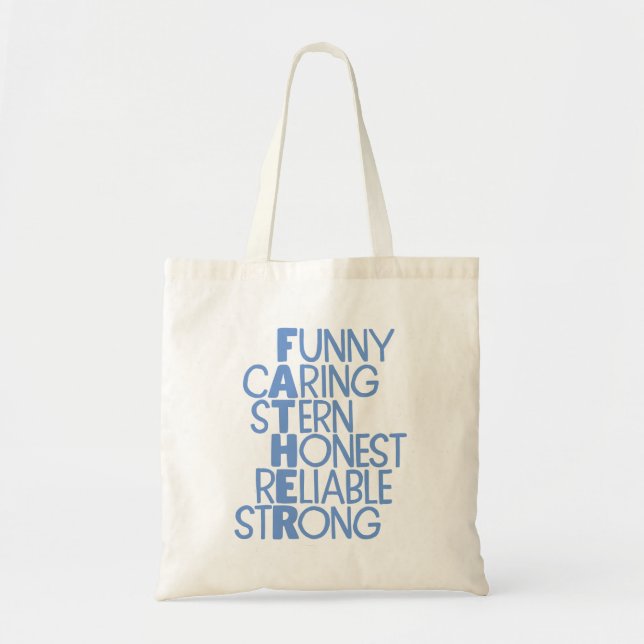 Father Attributes Crossword Art Tote Bag (Front)