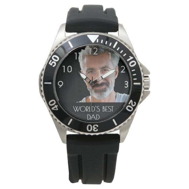 Father best dad photo watch (Front)