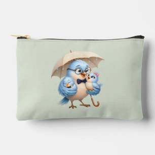 Father Bird Cosmetic Pouch Cute Travel Organizer