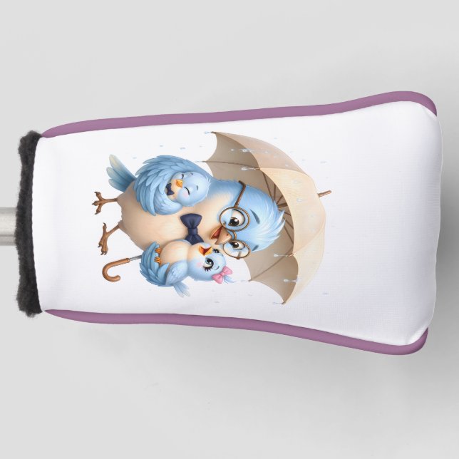 Father Bird Driver Cover Dad Golf Gift (Front)