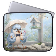 Father Bird Family Electronics Bag – Cute Bird