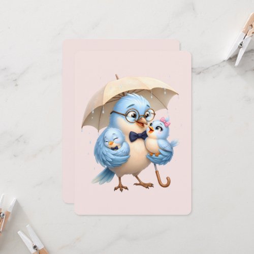 Father Bird Folded Card