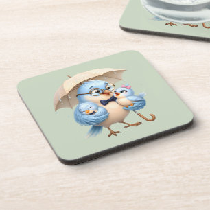 Father Bird Hard Coaster Family