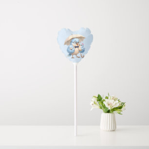Father Bird Heart Balloon Cute Party Decoration