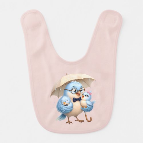 Father Bird Umbrella Baby Bib