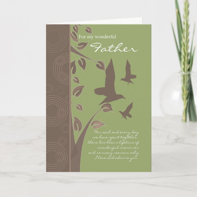father birthday card - birthday greeting card for (Front)