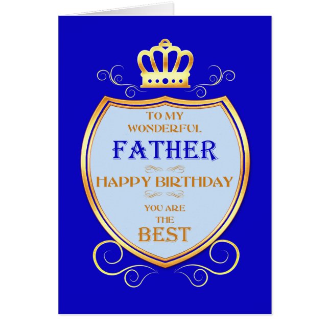 Father Birthday with Shield Cards (Front)