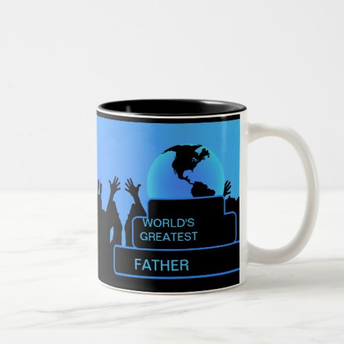 Father Cheering Worlds Greatest Mug 2