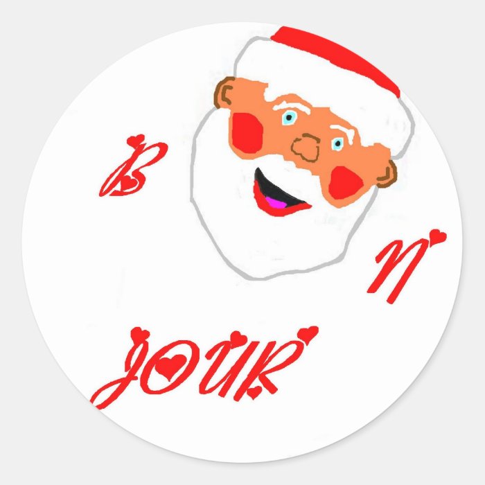 father Christmas BONJOUR Sticker