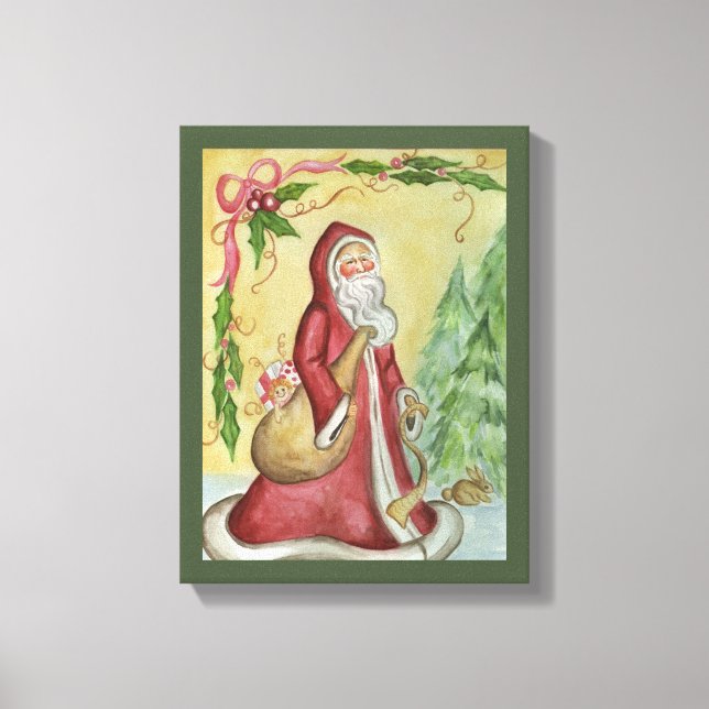 Father Christmas Canvas Art Print (Front)